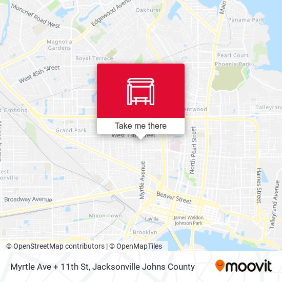 Mapa de Myrtle Ave + 11th St