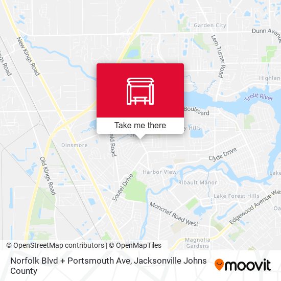 Norfolk Blvd + Portsmouth Ave map