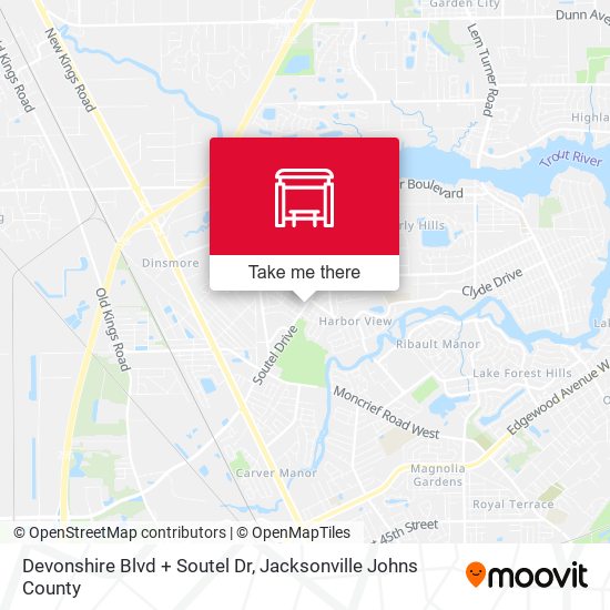 Devonshire Blvd + Soutel Dr map