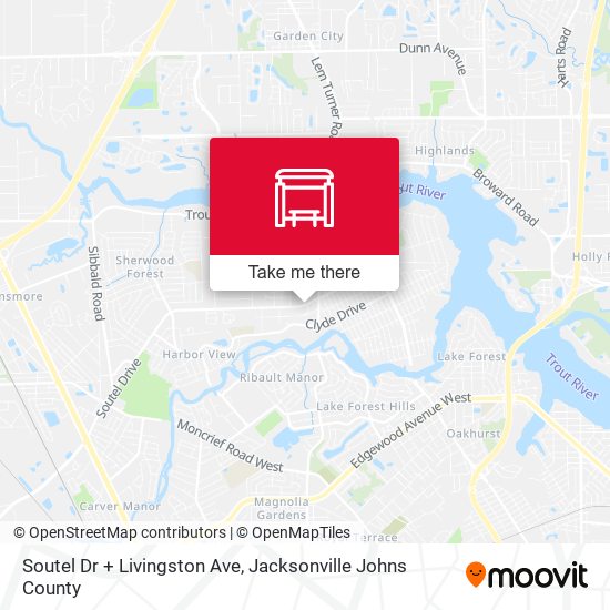 Soutel Dr + Livingston Ave map