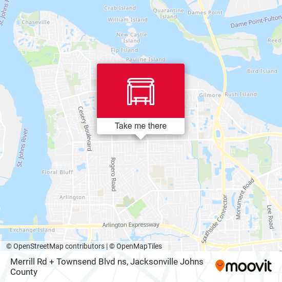 Merrill Rd + Townsend Blvd  ns map