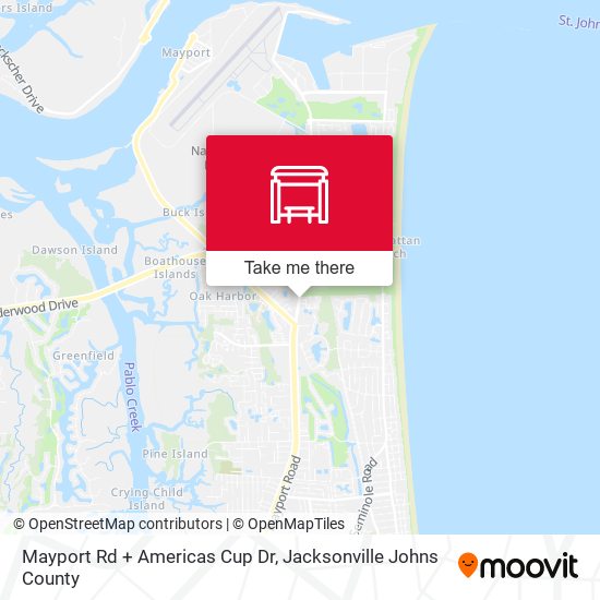 Mayport Rd + Americas Cup Dr map