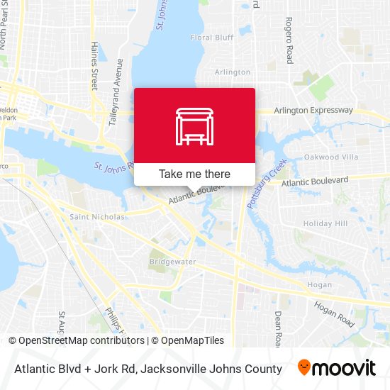 Atlantic Blvd + Jork Rd map