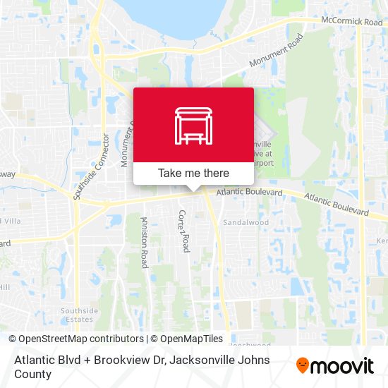 Mapa de Atlantic Blvd + Brookview Dr