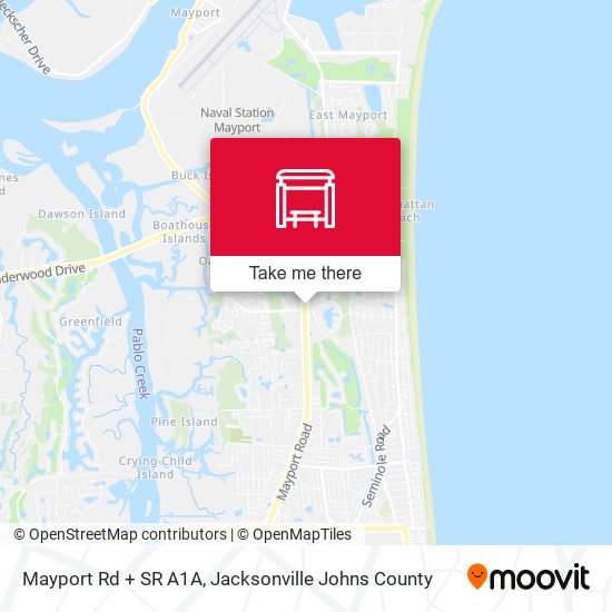 Mapa de Mayport Rd + SR A1A
