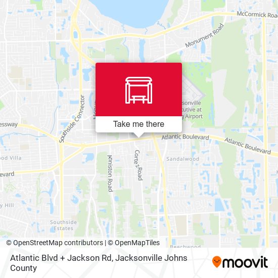 Atlantic Blvd + Jackson Rd map