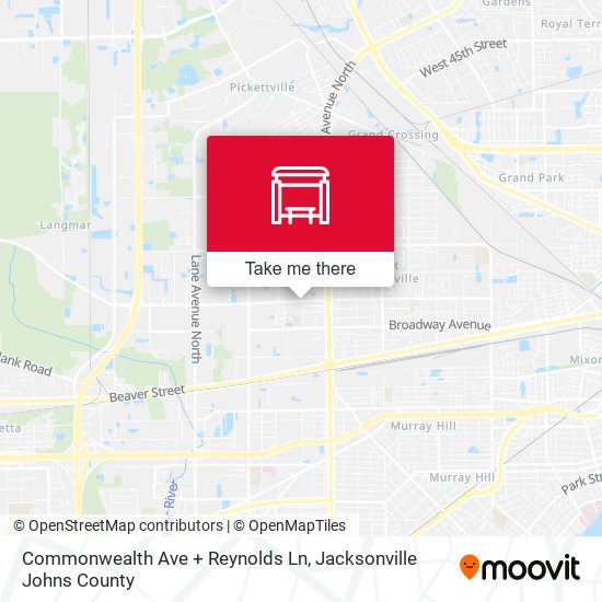 Commonwealth Ave + Reynolds Ln map