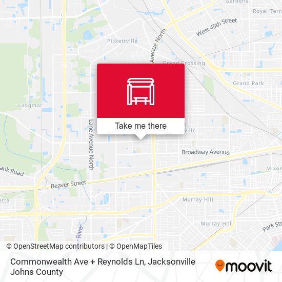Mapa de Commonwealth Ave + Reynolds Ln