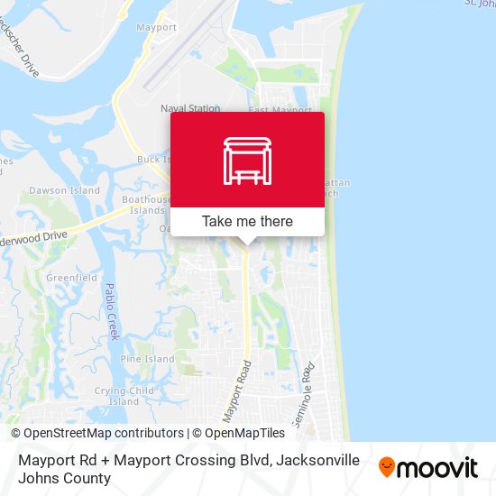 Mayport Rd + Mayport Crossing Blvd map
