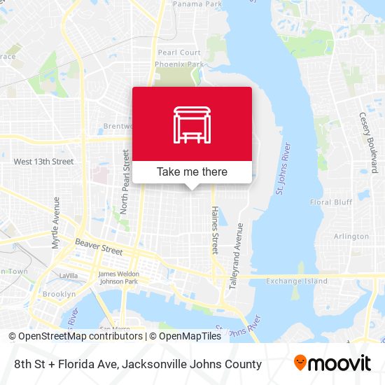 Mapa de 8th St + Florida Ave