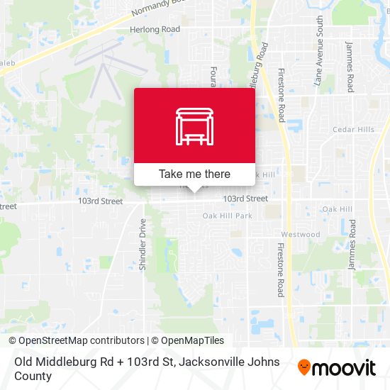 Old Middleburg Rd + 103rd St map