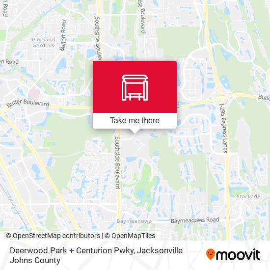 Deerwood Park + Centurion Pwky map