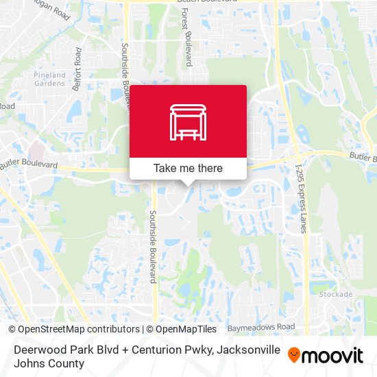 Mapa de Deerwood Park Blvd + Centurion Pwky