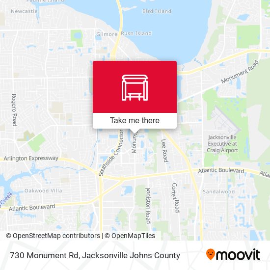 730 Monument Rd map