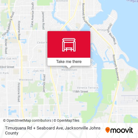 Mapa de Timuquana Rd + Seaboard Ave