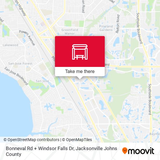 Bonneval Rd + Windsor Falls Dr map