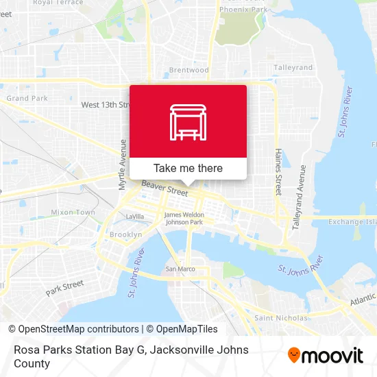 Rosa Parks Station Bay G map