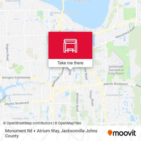 Mapa de Monument Rd + Atrium Way