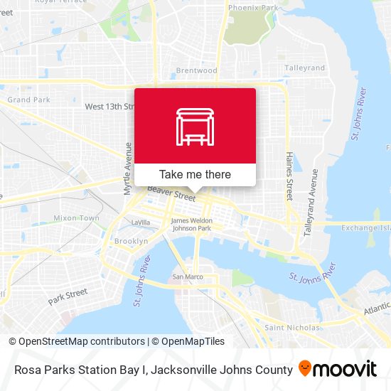 Mapa de Rosa Parks Station Bay I