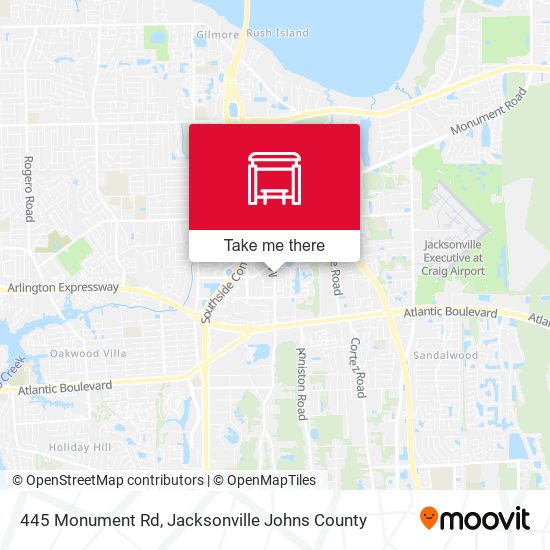 445 Monument Rd map