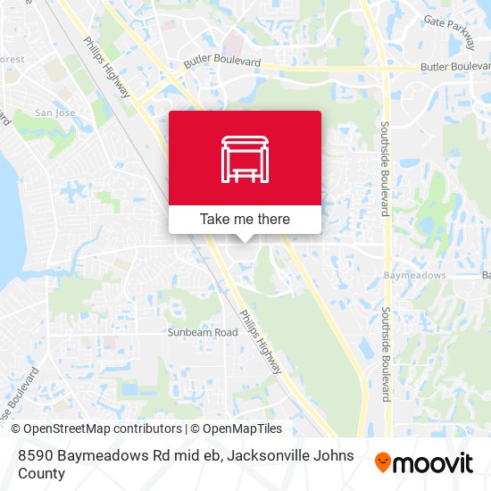 8590 Baymeadows Rd mid eb map