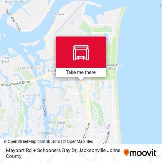 Mayport Rd + Schooners Bay Dr map