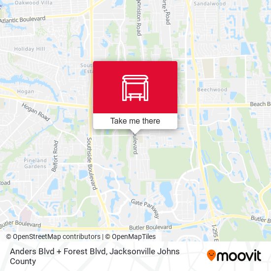 Mapa de Anders Blvd + Forest Blvd