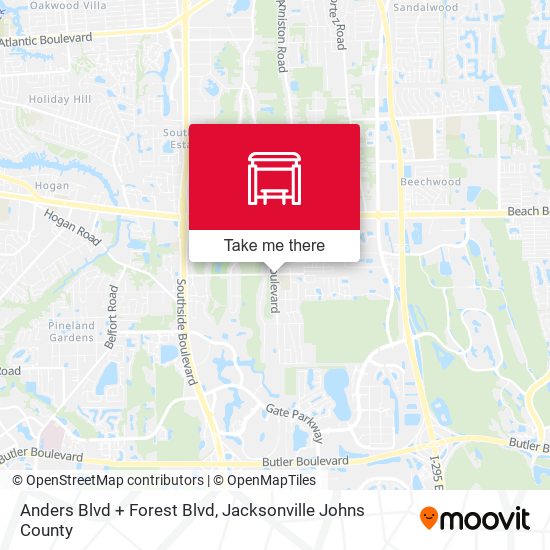 Anders Blvd + Forest Blvd map