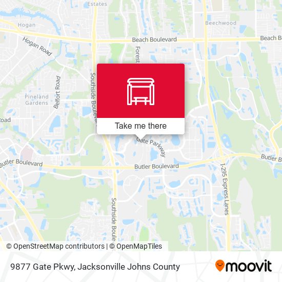 9877 Gate Pkwy map