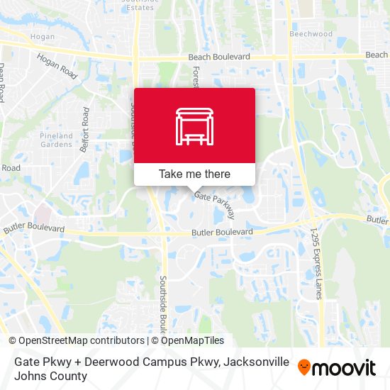 Gate Pkwy + Deerwood Campus Pkwy map