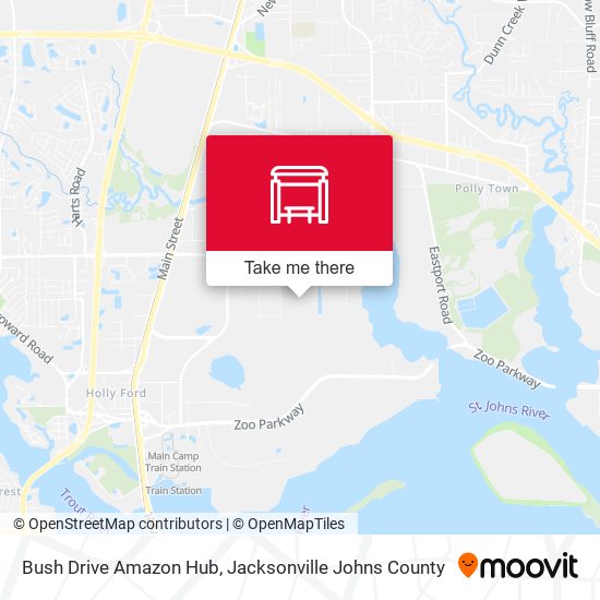 Bush Drive Amazon Hub map