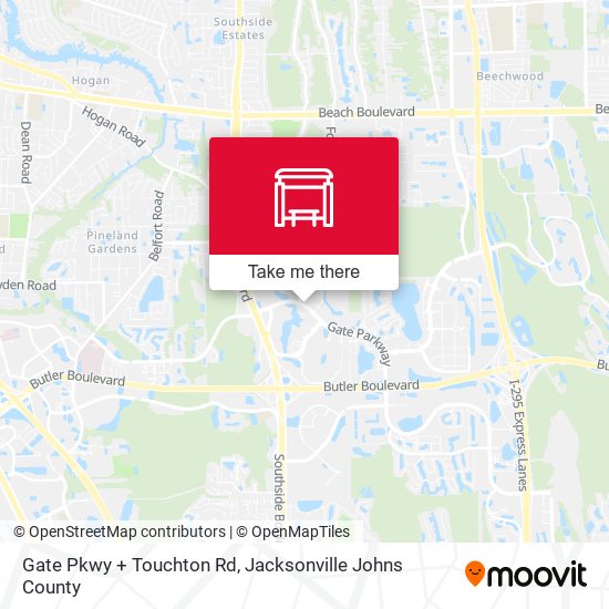 Mapa de Gate Pkwy + Touchton Rd
