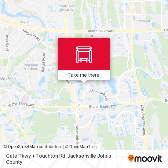 Gate Pkwy + Touchton Rd map