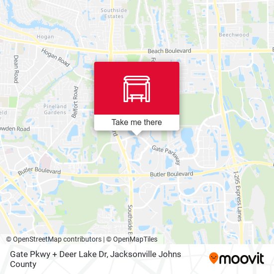 Gate Pkwy + Deer Lake Dr map