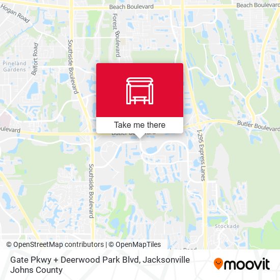 Gate Pkwy + Deerwood Park Blvd map