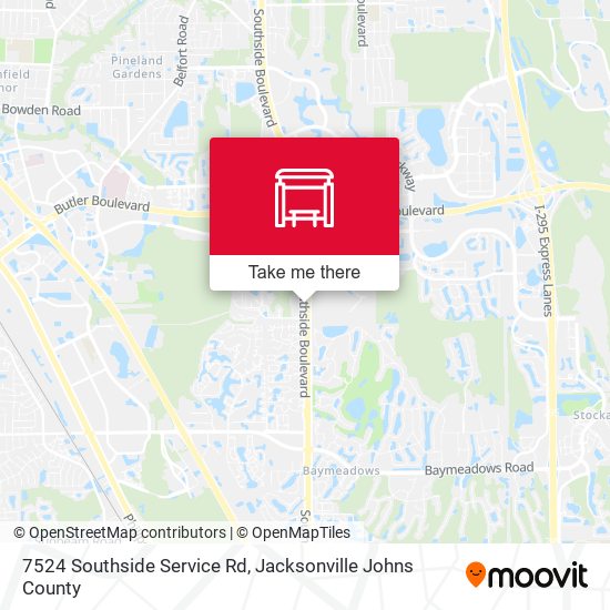 Mapa de 7524 Southside Service Rd