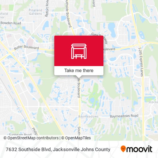 Mapa de 7632 Southside Blvd