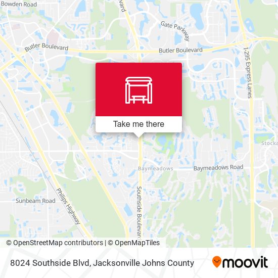Mapa de 8024 Southside Blvd