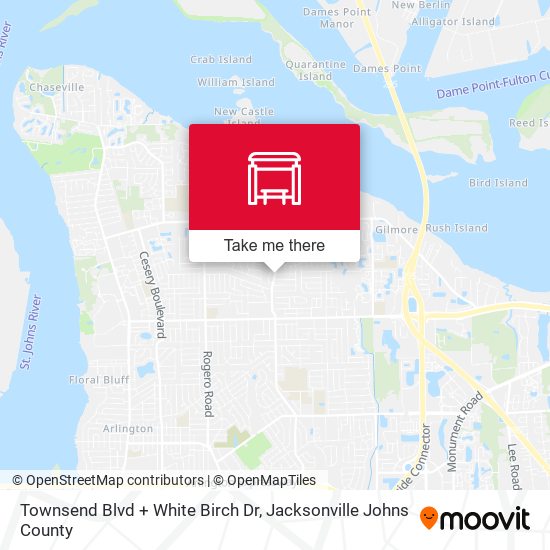 Townsend Blvd + White Birch Dr map