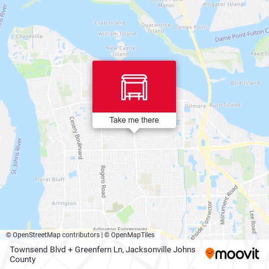 Mapa de Townsend Blvd + Greenfern Ln