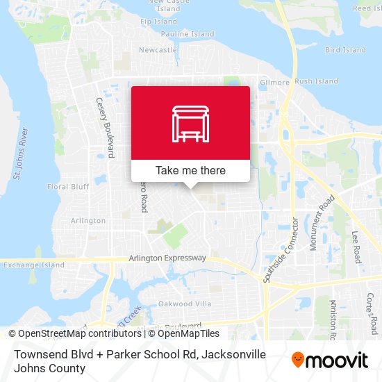 Mapa de Townsend Blvd + Parker School Rd
