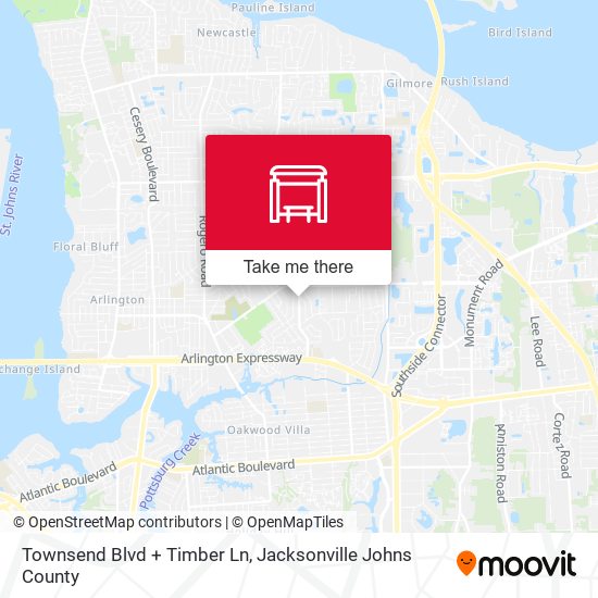 Mapa de Townsend Blvd + Timber Ln