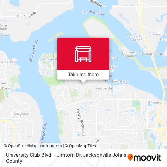 Mapa de University Club Blvd + Jimtom Dr