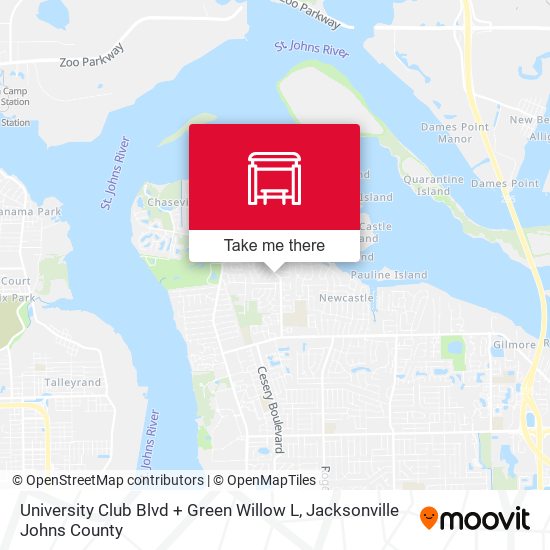 University Club Blvd + Green Willow L map