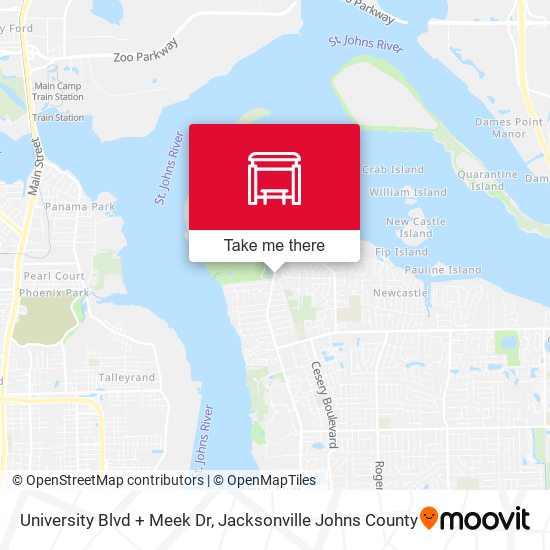 University Blvd + Meek Dr map