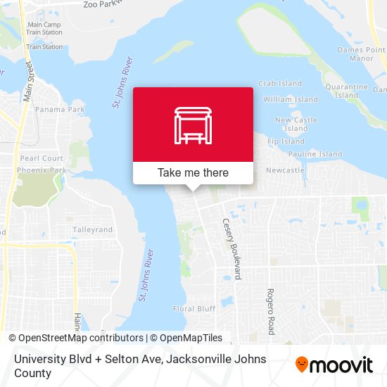 Mapa de University Blvd + Selton Ave