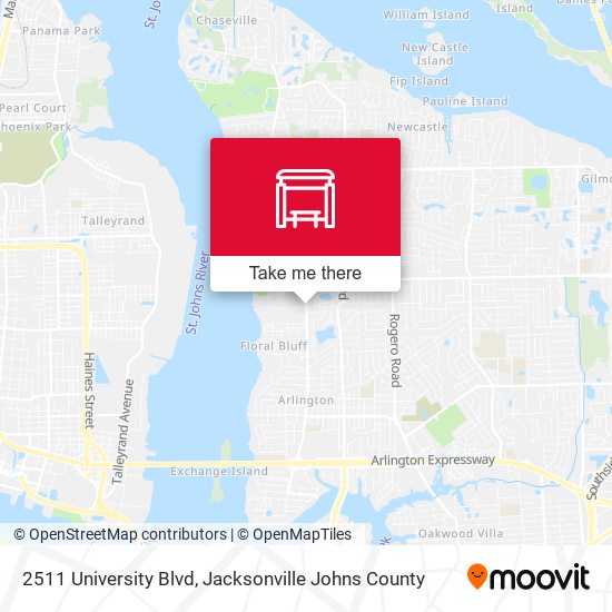Mapa de 2511 University Blvd