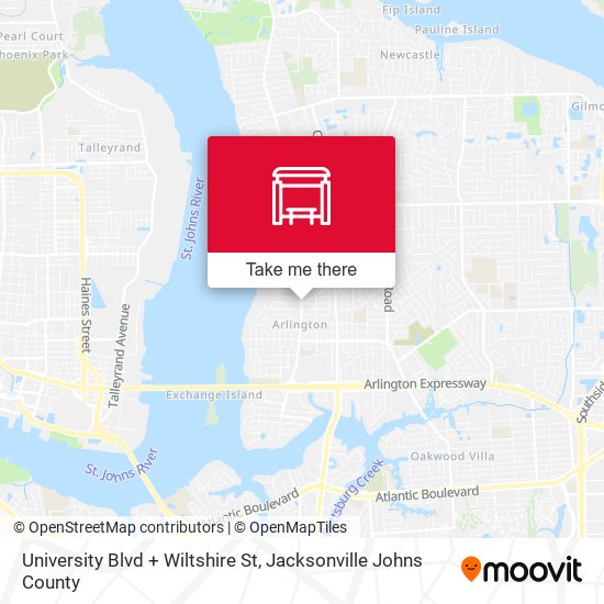 University Blvd + Wiltshire St map