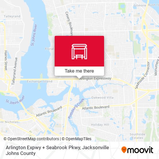 Arlington Expwy + Seabrook Pkwy map