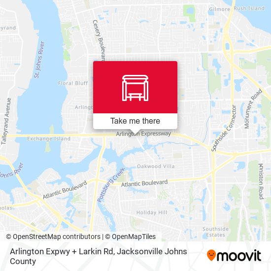 Arlington Expwy + Larkin Rd map